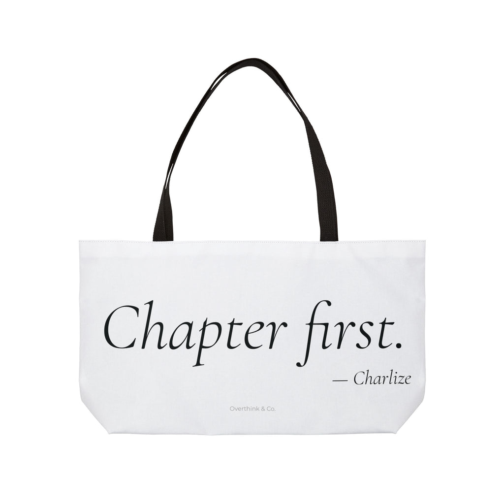 Chapter First Tote Bag | Book Lover Gift for Her