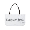 Chapter First Tote Bag | Book Lover Gift for Her
