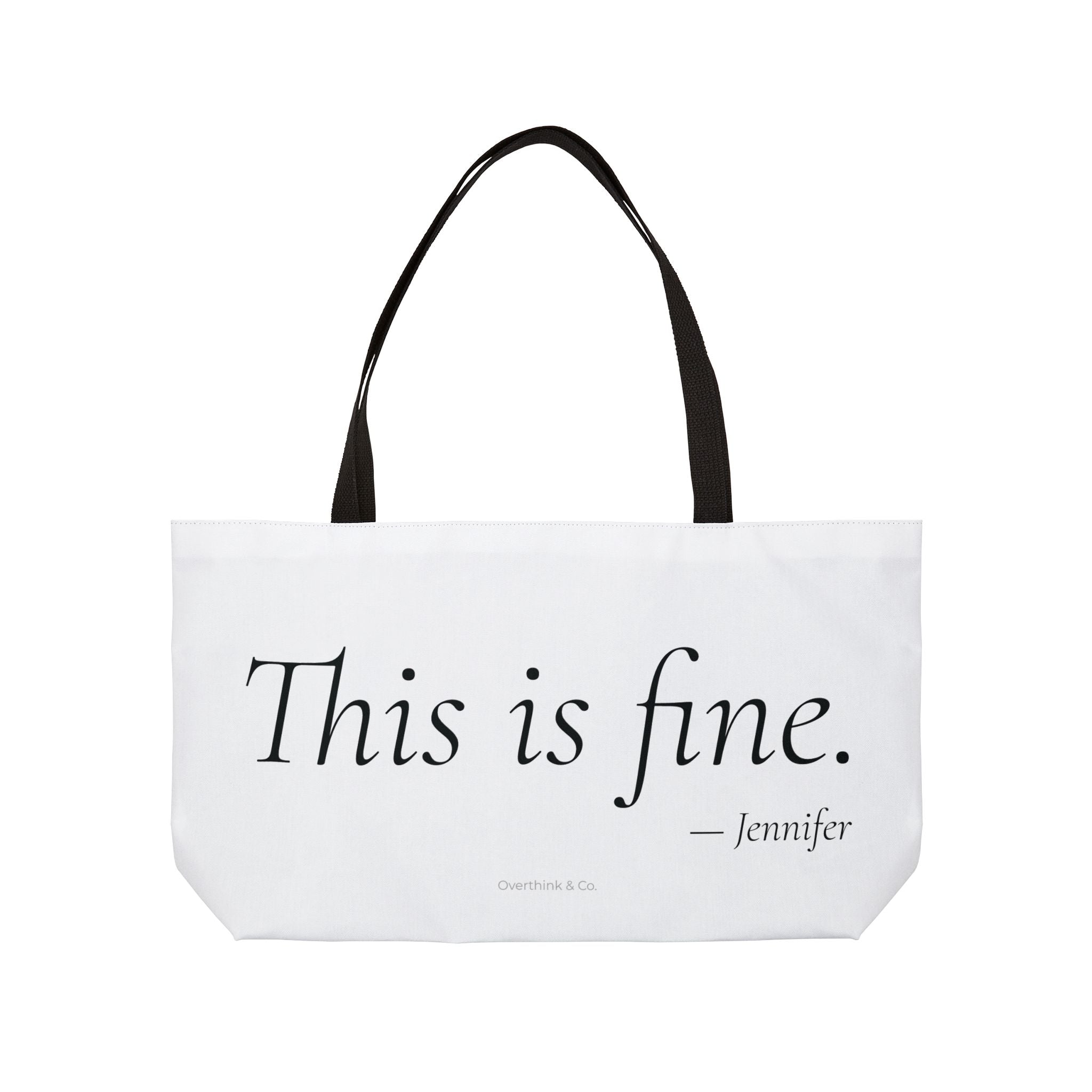 This Is Fine Tote Bag | Funny Sarcastic Gift for Her