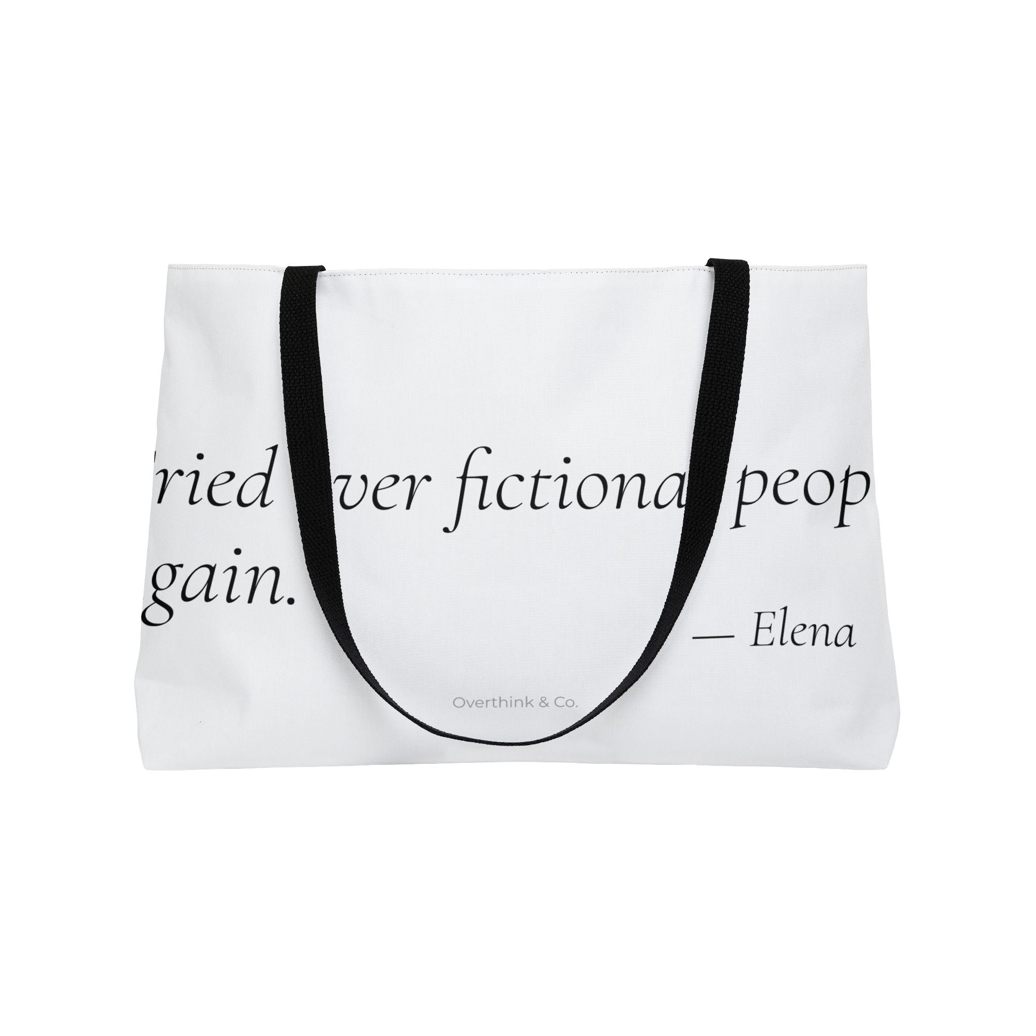 Cried Over Fictional People Again Tote Bag | Book Lover Gift