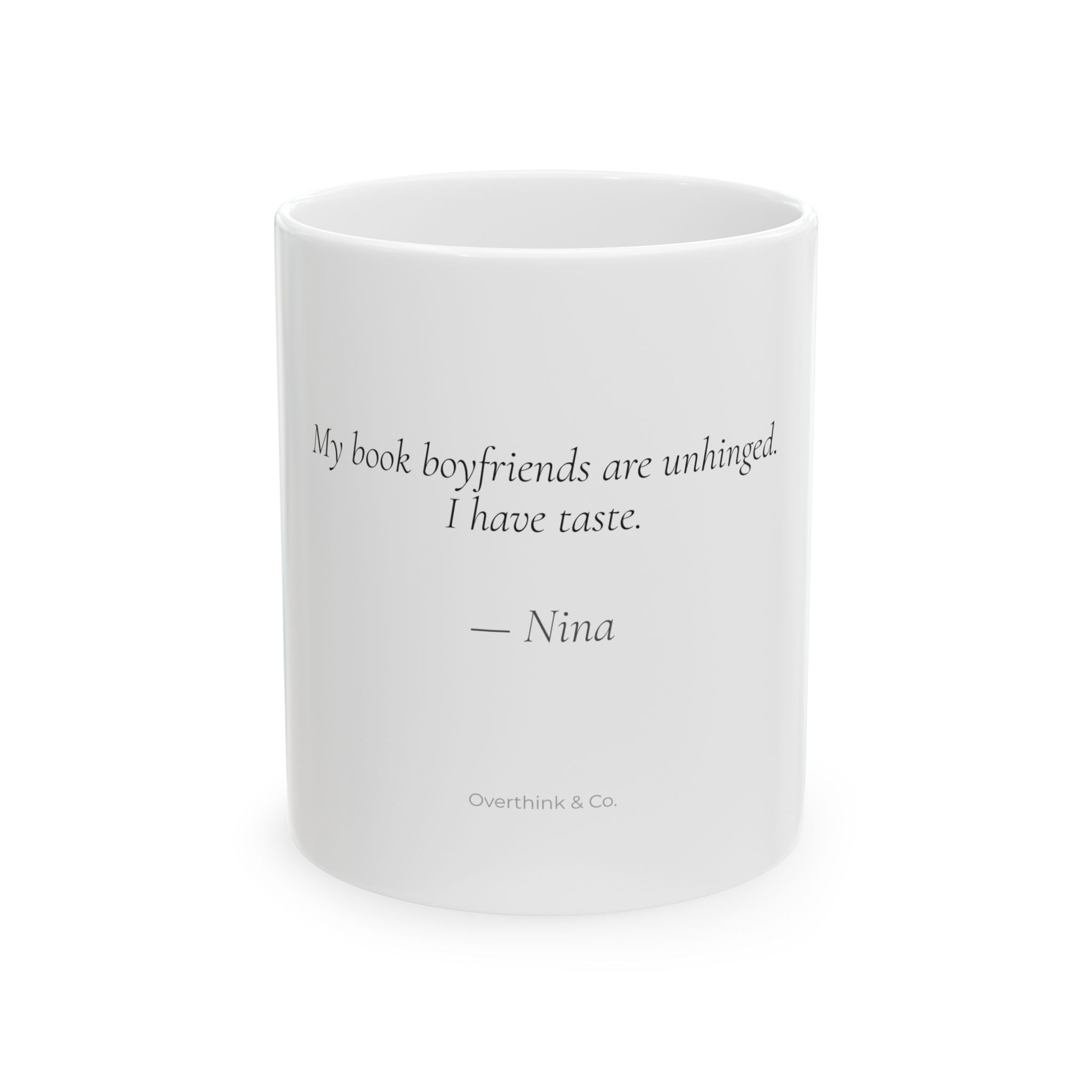 My Book Boyfriends Are Unhinged Mug | Personalized Romance Reader Gift