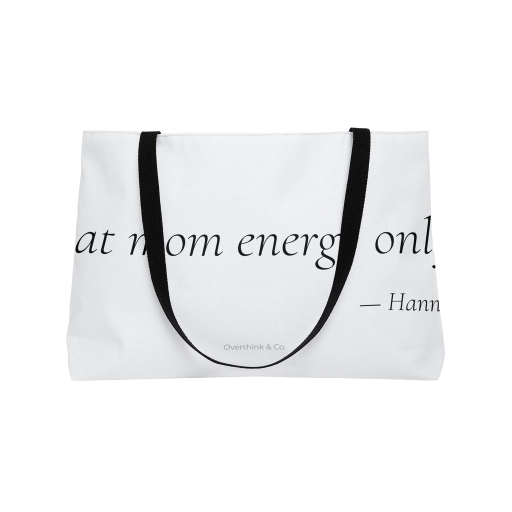Cat Mom Energy Only Tote Bag | Funny Cat Mom Gift