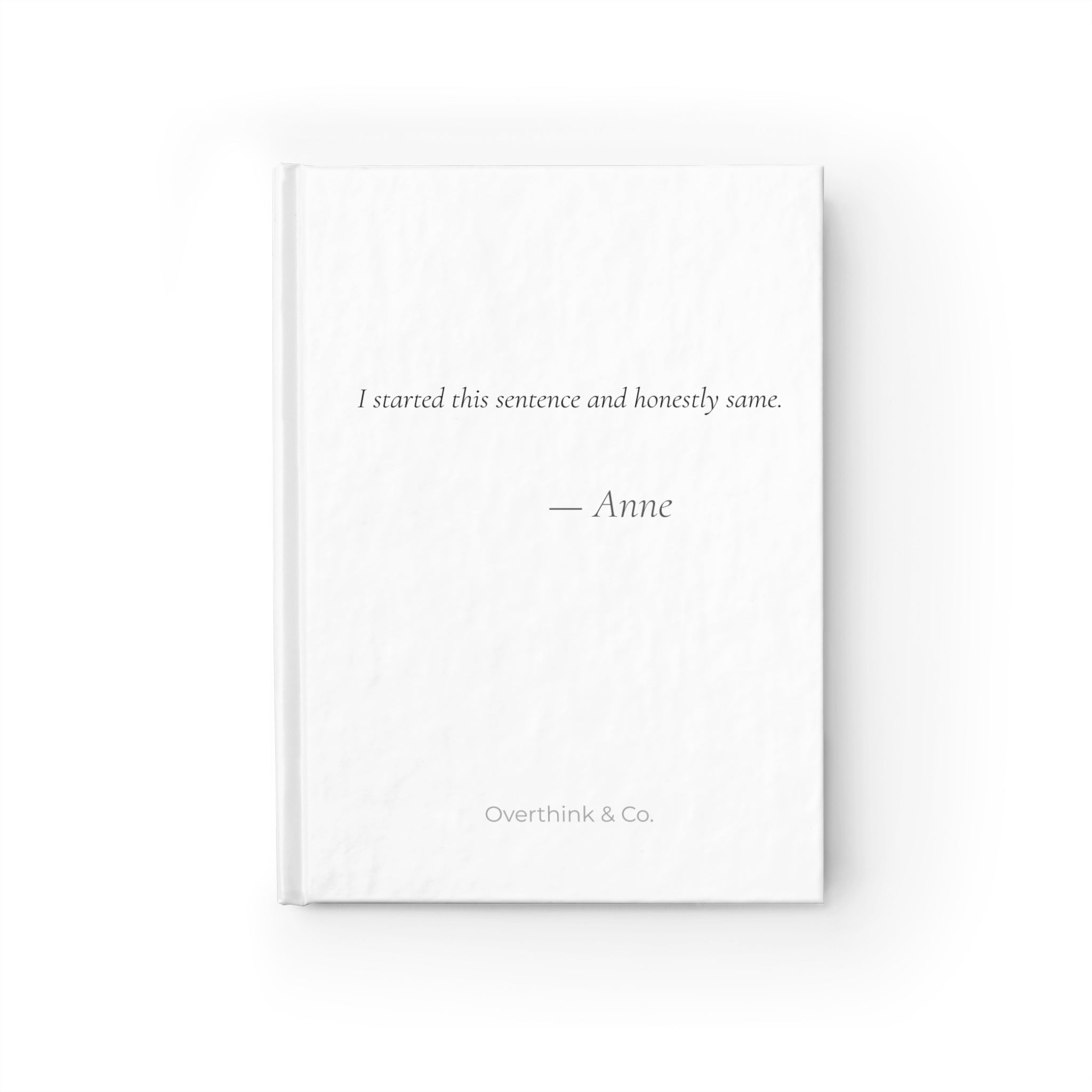 Caffeine and Unfinished Thoughts Journal | Personalized Gift for Her
