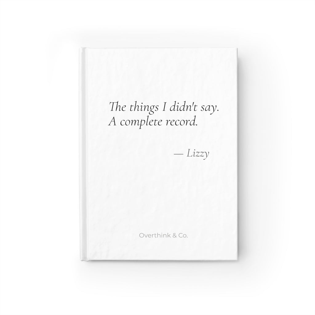 The Things I Didn't Say A Complete Record Journal | Personalized Gift for Her