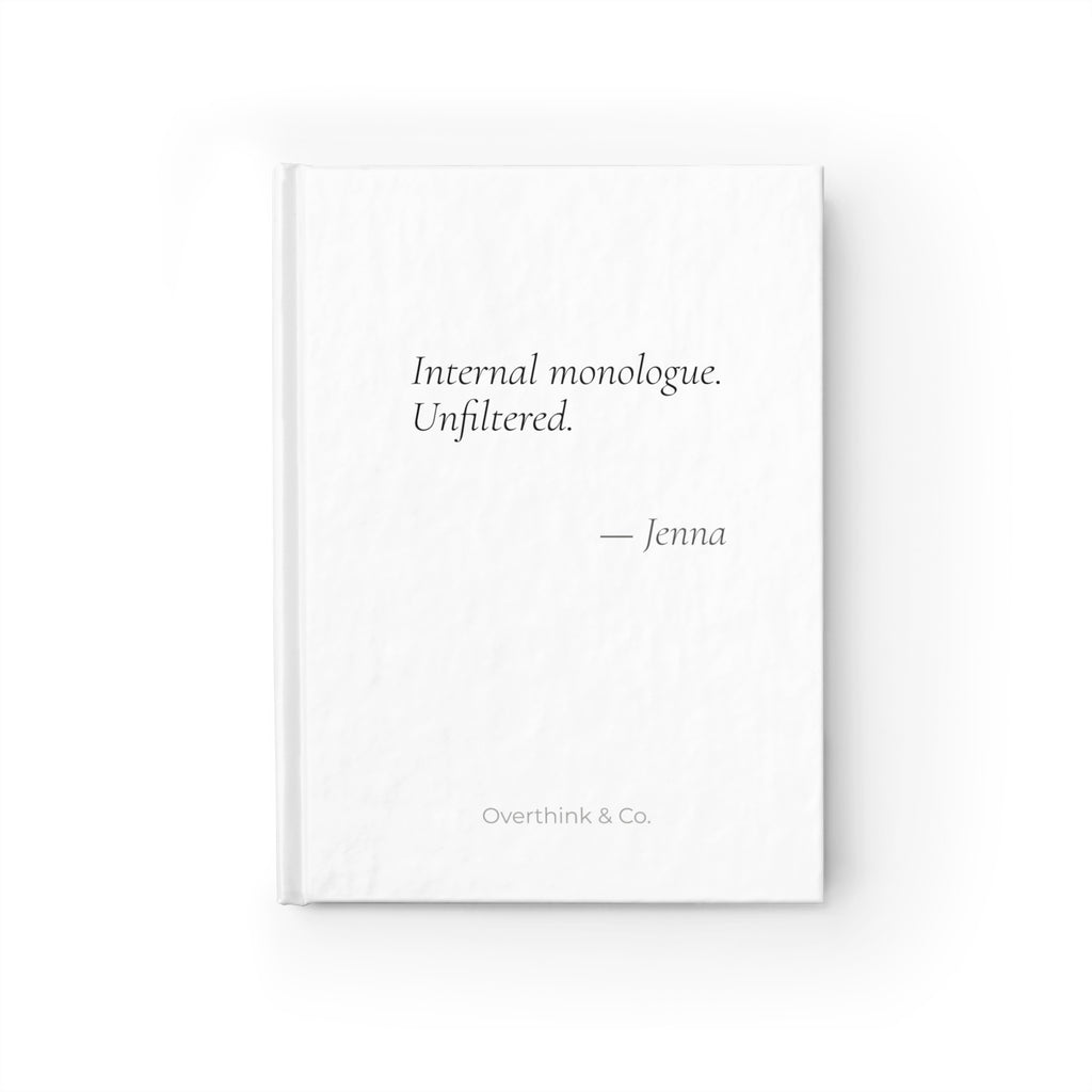 Internal Monologue Unfiltered Journal | Personalized Funny Gift for Her