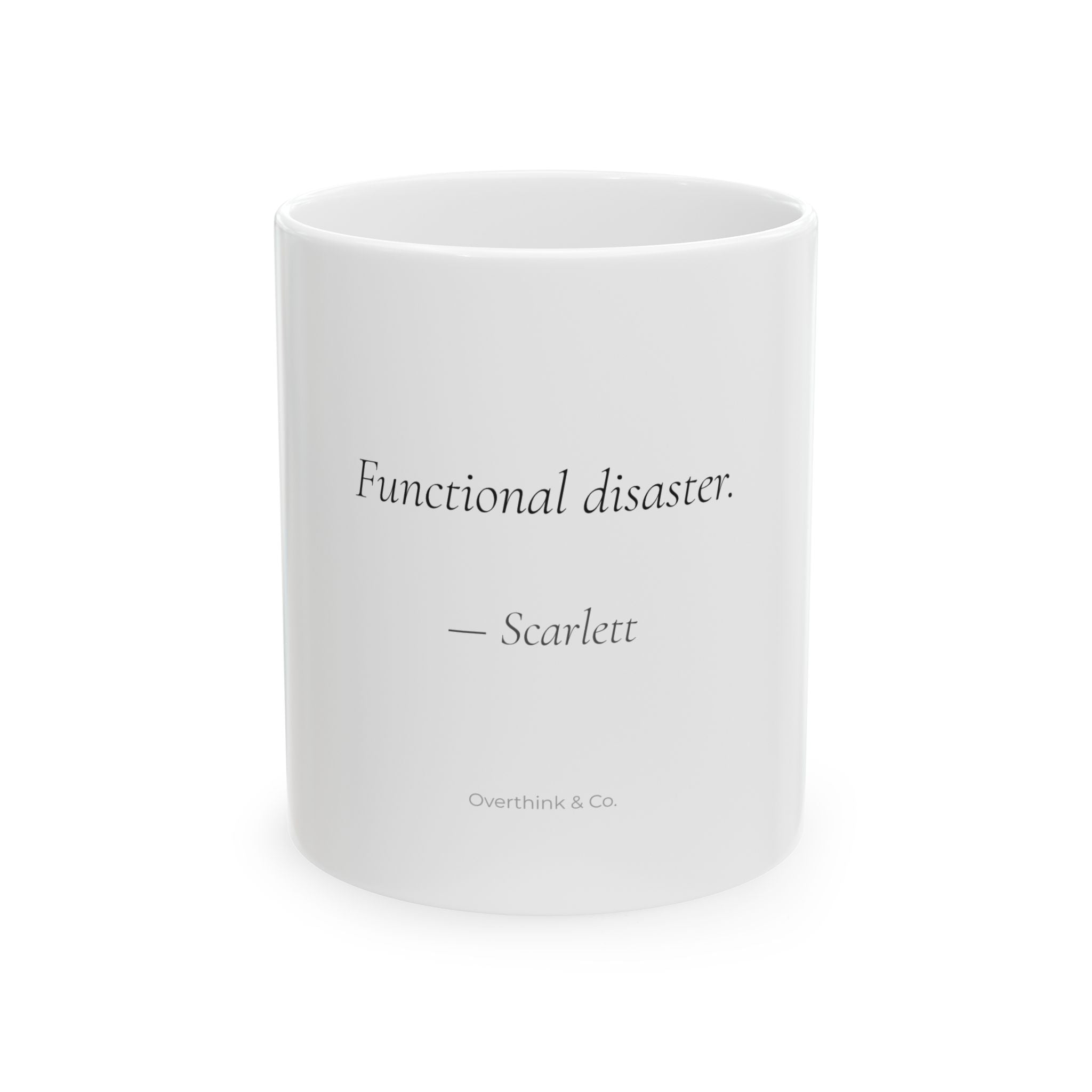 Functional Disaster Mug | Funny Personalized Gift for Her | Overthink & Co.