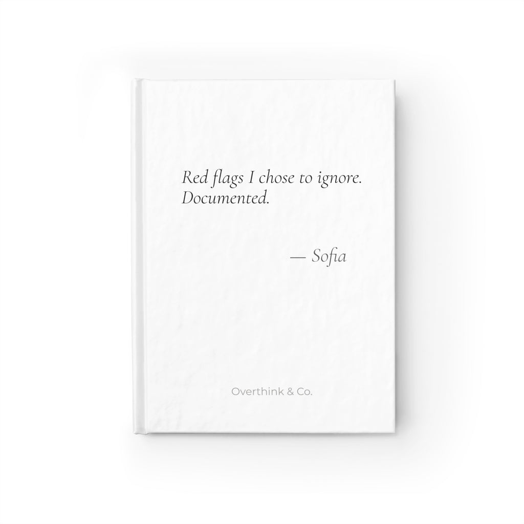 Red Flags I Chose to Ignore Documented Journal | Personalized Romance Reader Gift