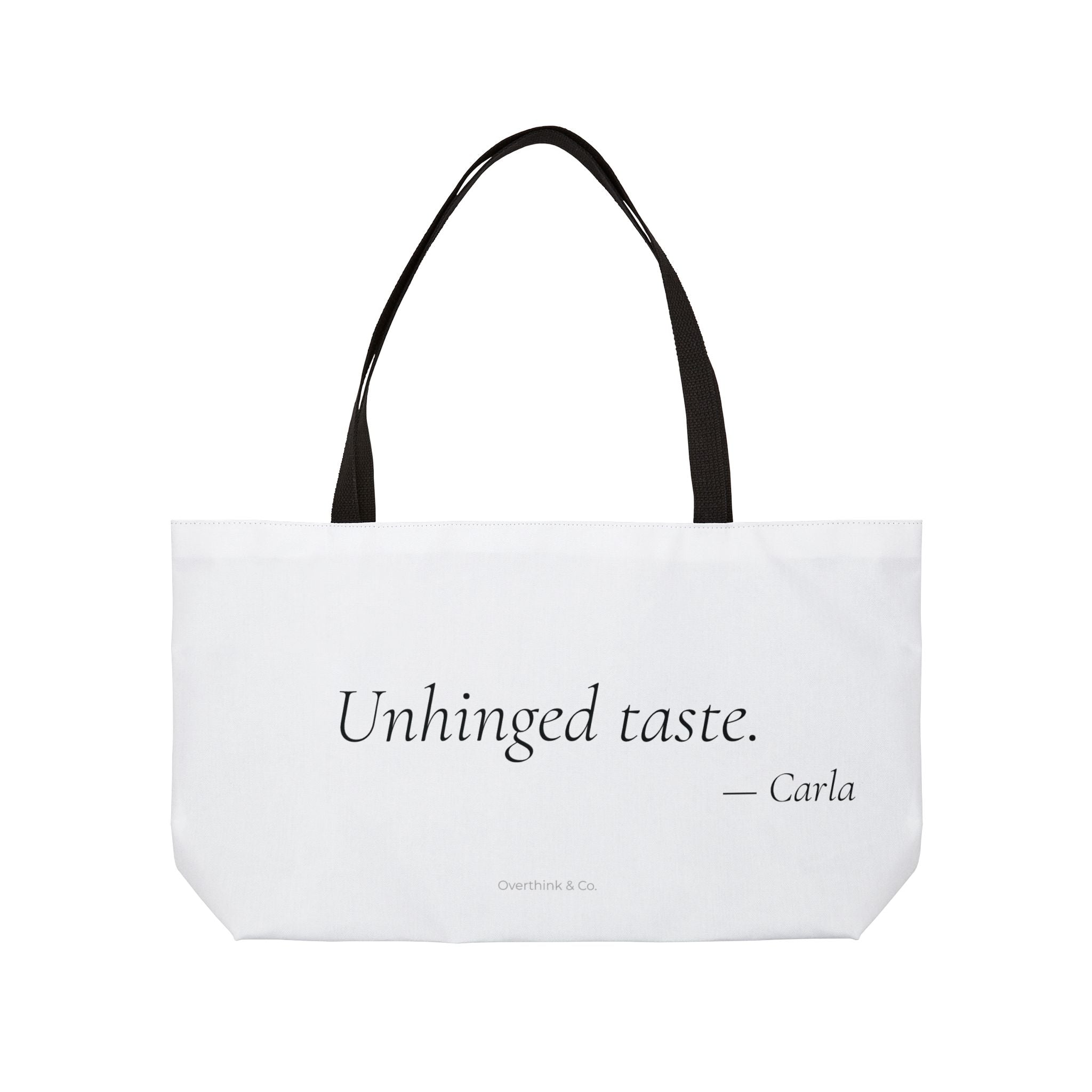 Unhinged Taste Tote Bag | Book Lover Gift