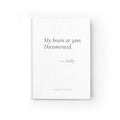 My Brain at 3am Documented Journal | Personalized Funny Overthinker Gift
