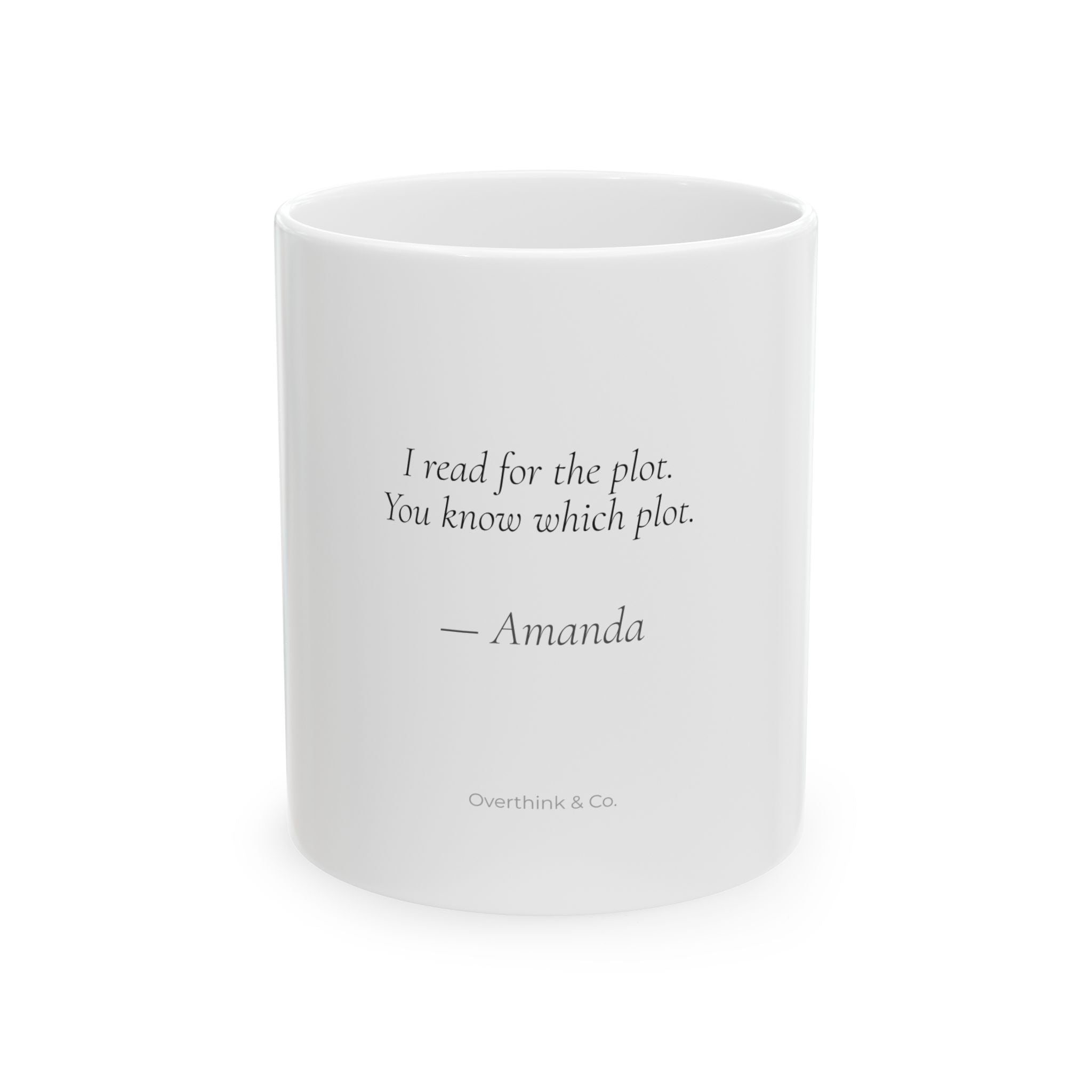 I Read for the Plot Mug | Personalized Book Lover Gift for Her