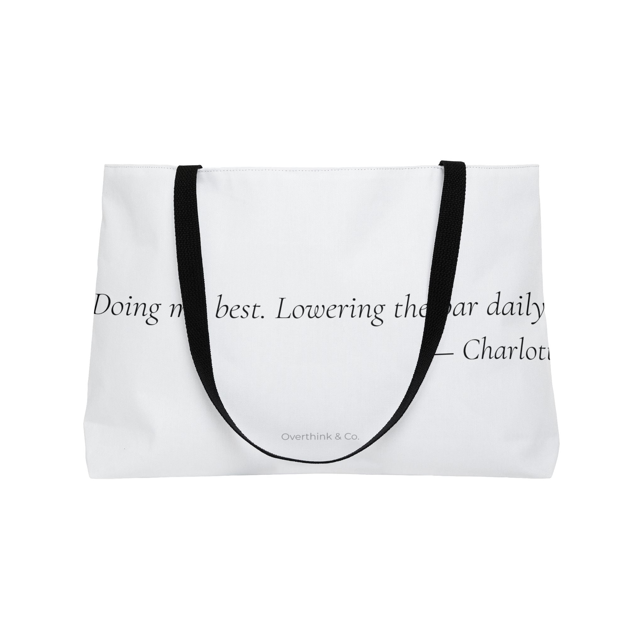 Doing My Best Lowering the Bar Tote Bag | Funny Gift for Her