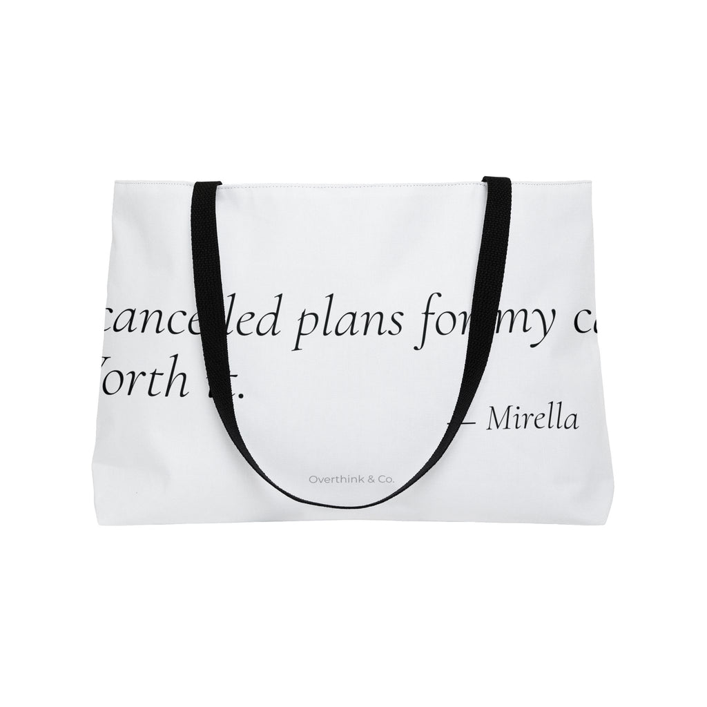 I Cancelled Plans for My Cat Worth It Tote Bag | Cat Mom Gift