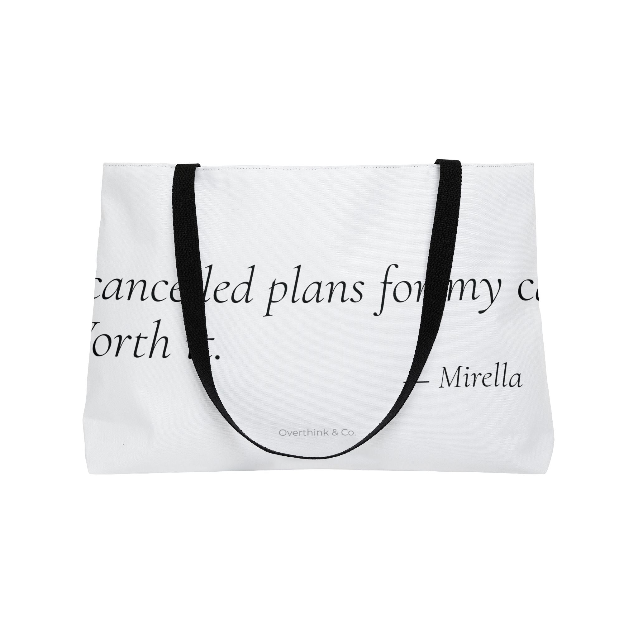 I Cancelled Plans for My Cat Worth It Tote Bag | Cat Mom Gift