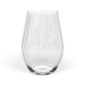 Cat Mom Personalized Stemless Wine Glass | Cat Mom Gift