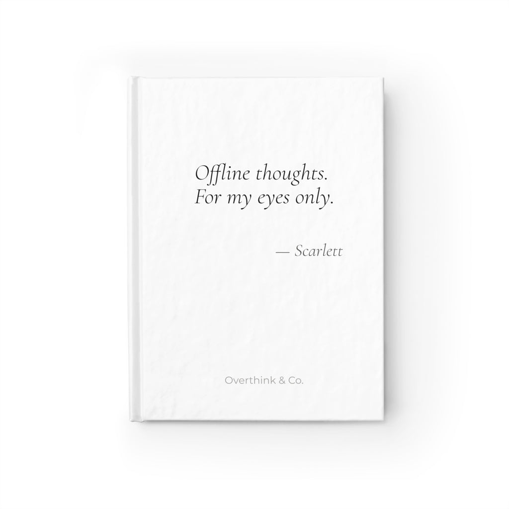 Offline Thoughts For My Eyes Only Journal | Personalized Gift for Her