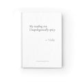 My Reading Era Unapologetically Spicy Journal | Personalized Romance Reader Gift