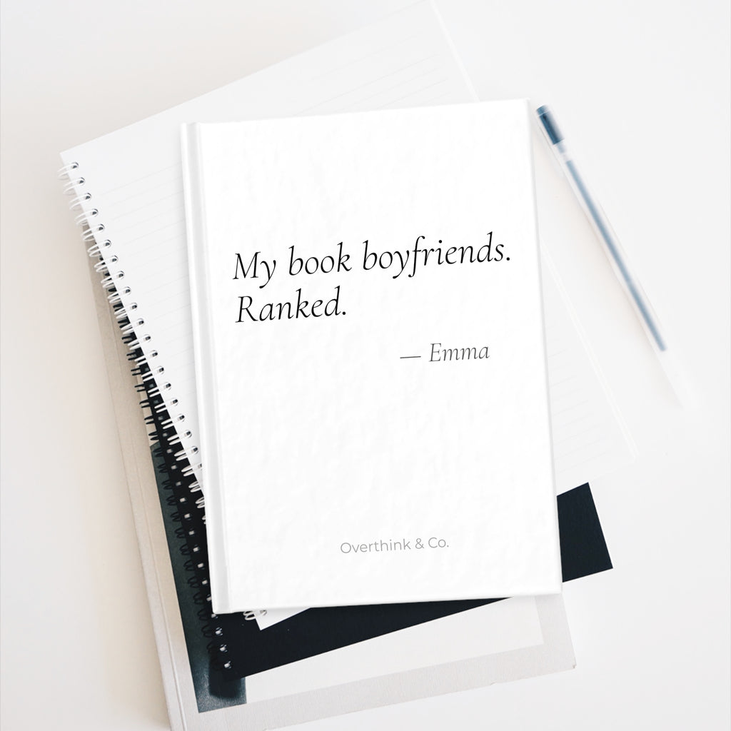 My Book Boyfriends Ranked Journal | Personalized Funny Romance Reader Gift