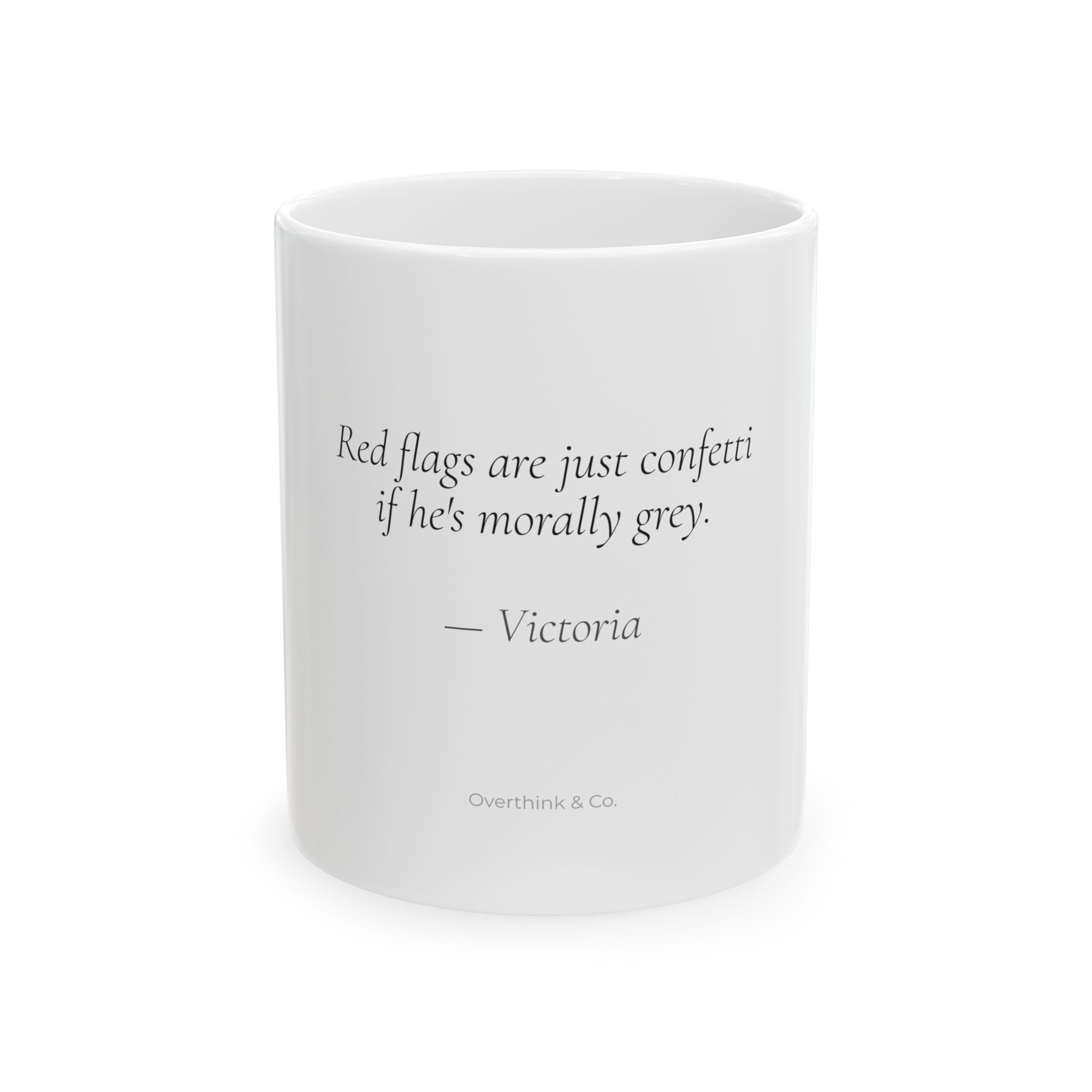 Red Flags Are Just Confetti Mug | Personalized Morally Grey Book Lover Gift