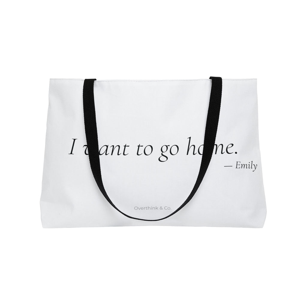I Want to Go Home Tote Bag | Funny Introvert Gift
