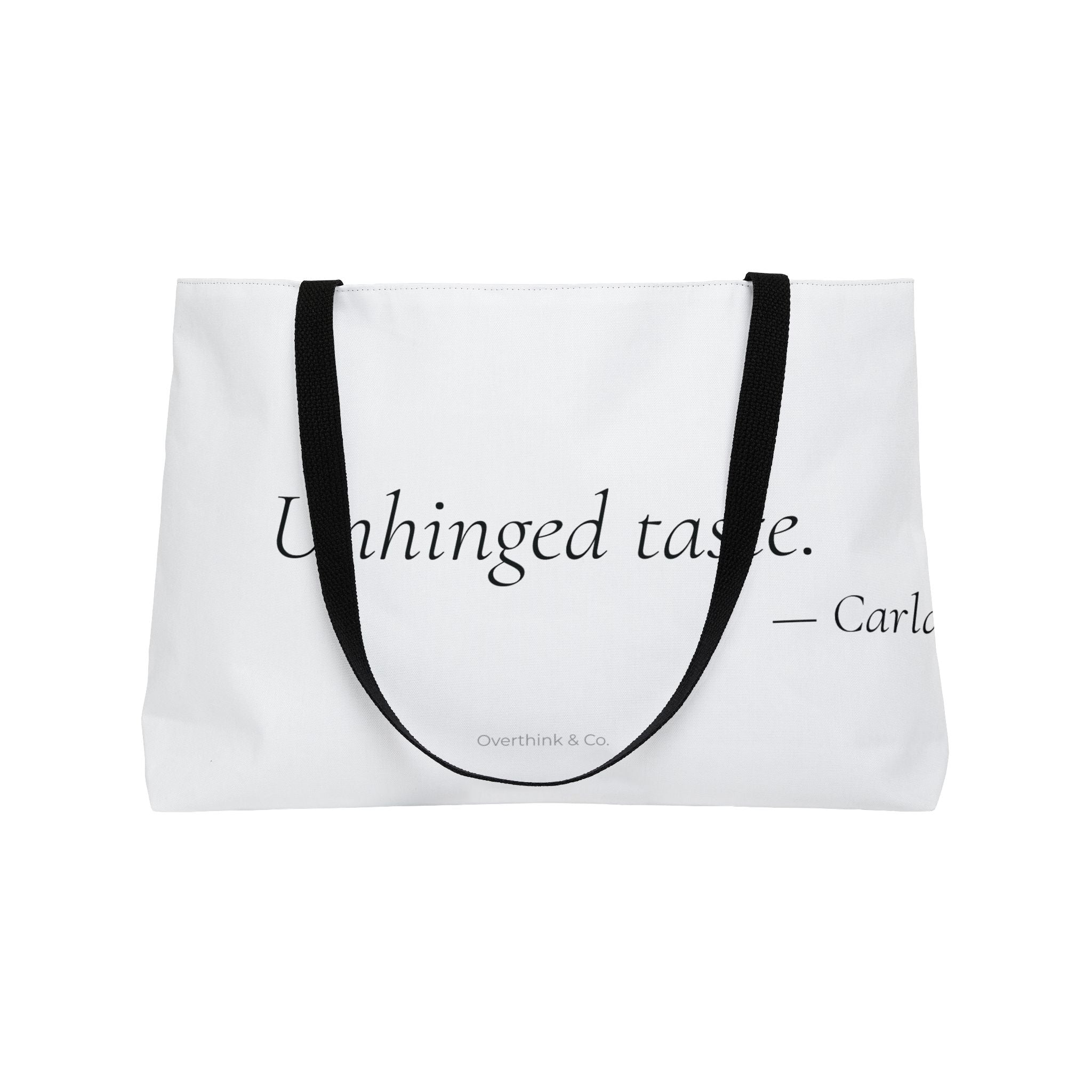 Unhinged Taste Tote Bag | Book Lover Gift