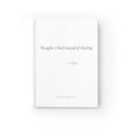 Thoughts I Had Instead of Sleeping Journal | Personalized Funny Gift for Her