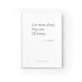 Cat Mom Diary Day One of Many Journal | Personalized Cat Mom Gift