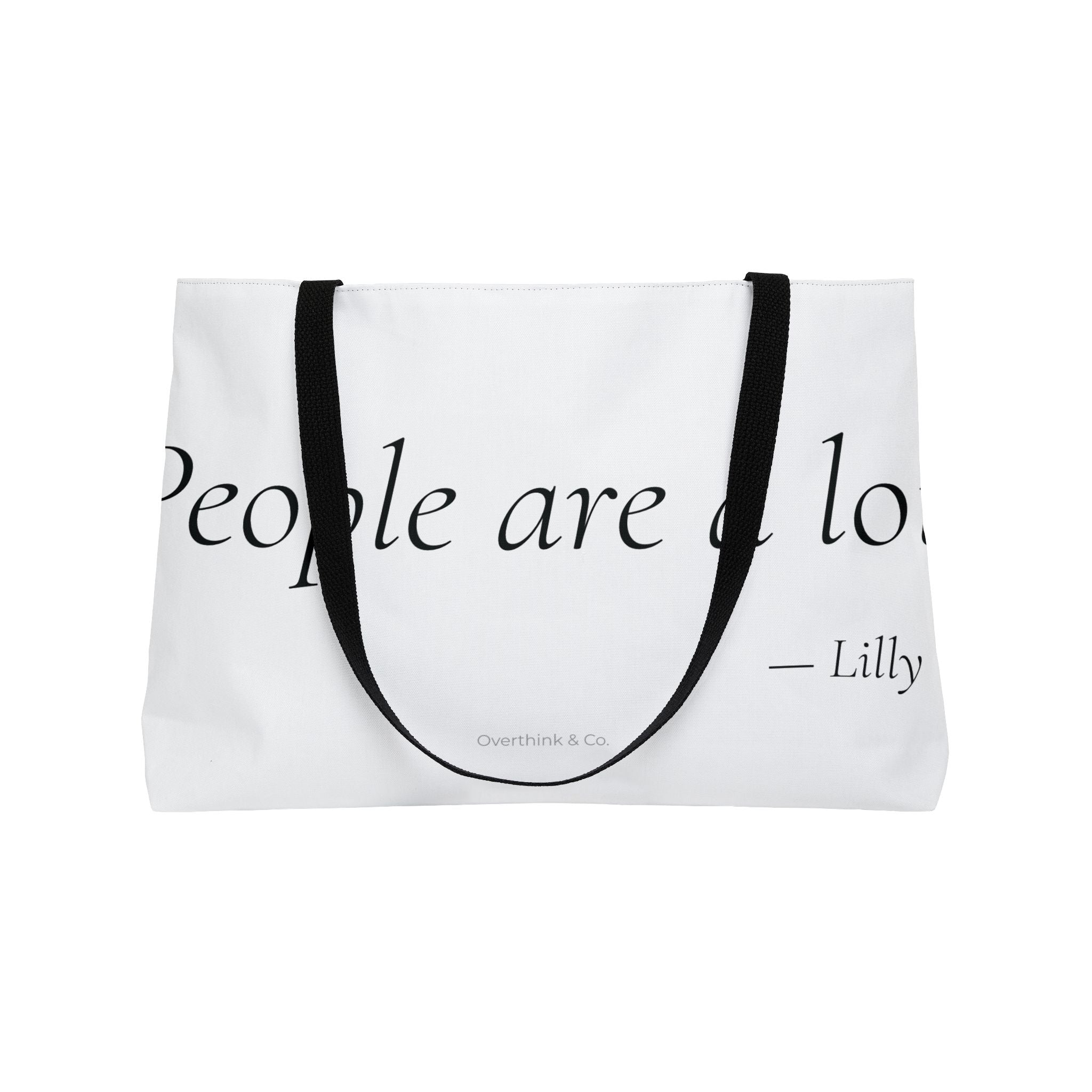Personalized People Are a Lot Tote Bag