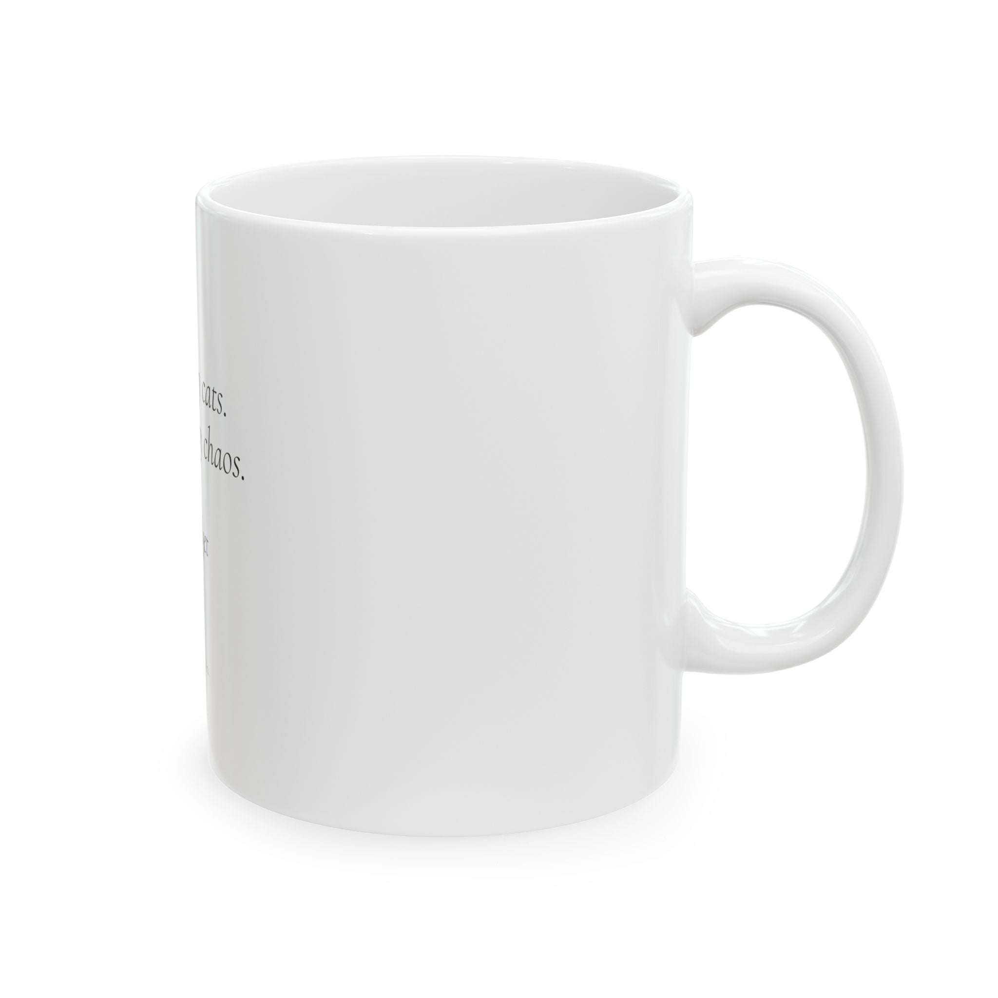 Owned by Cats Managed by Chaos Mug | Personalized Cat Mom Gift