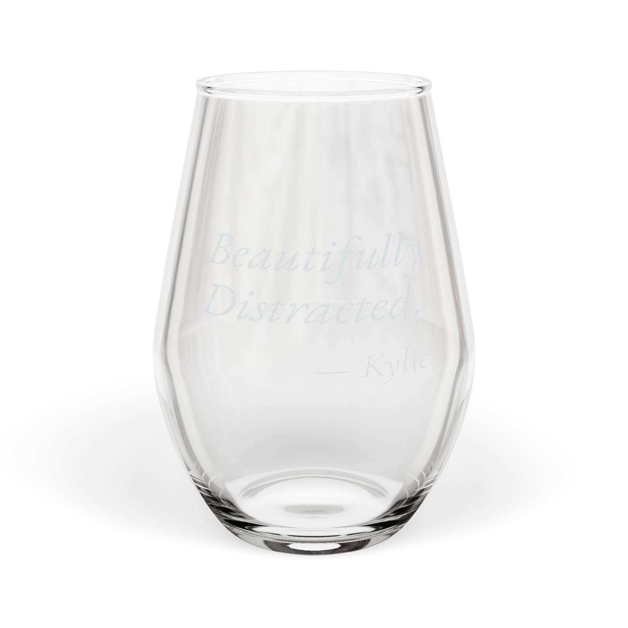 Beautifully Distracted Personalized Stemless Wine Glass | Gift for Her