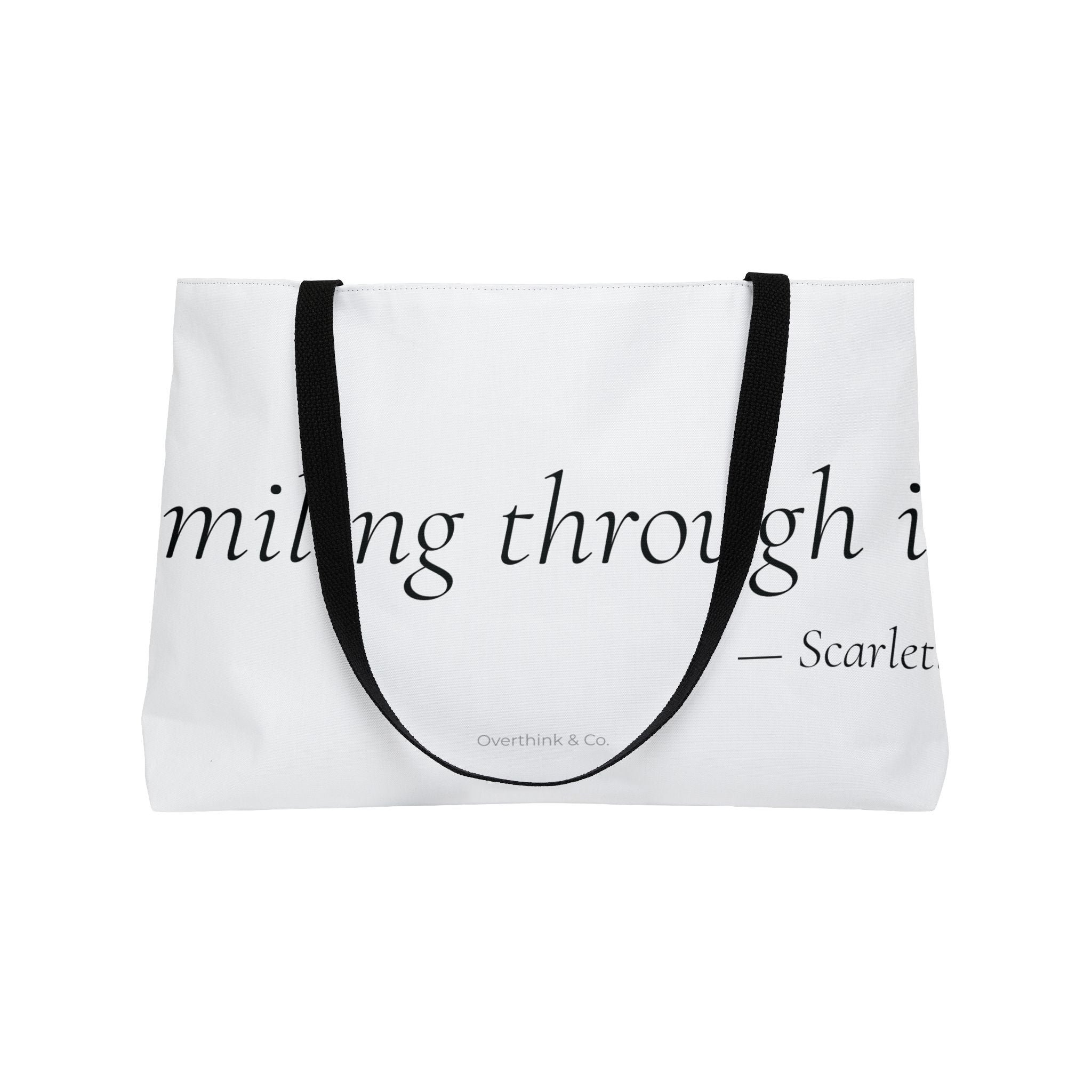 Smiling Through It Tote Bag | Funny Sarcastic Gift for Women