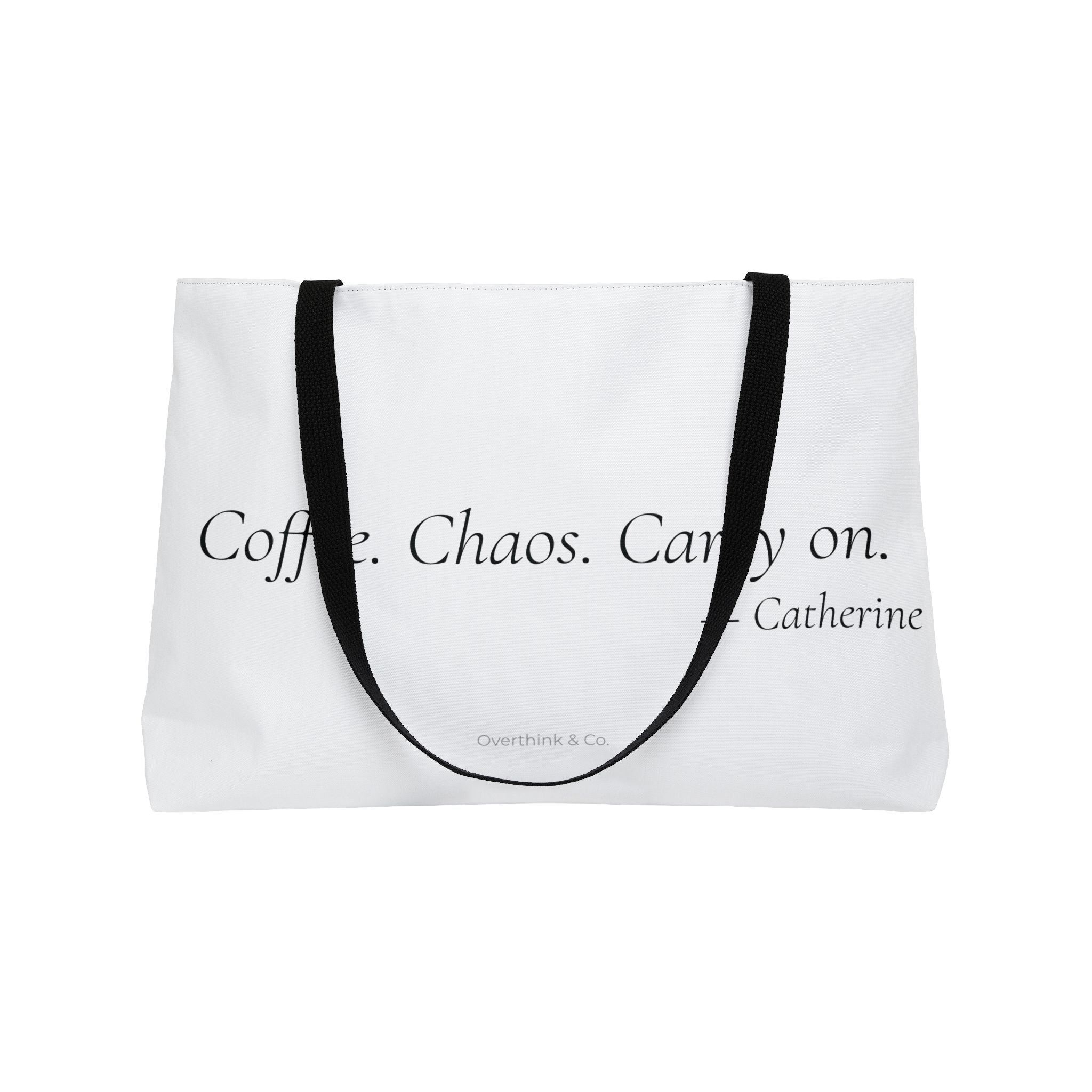 Coffee Chaos Carry On Tote Bag | Funny Gift for Women