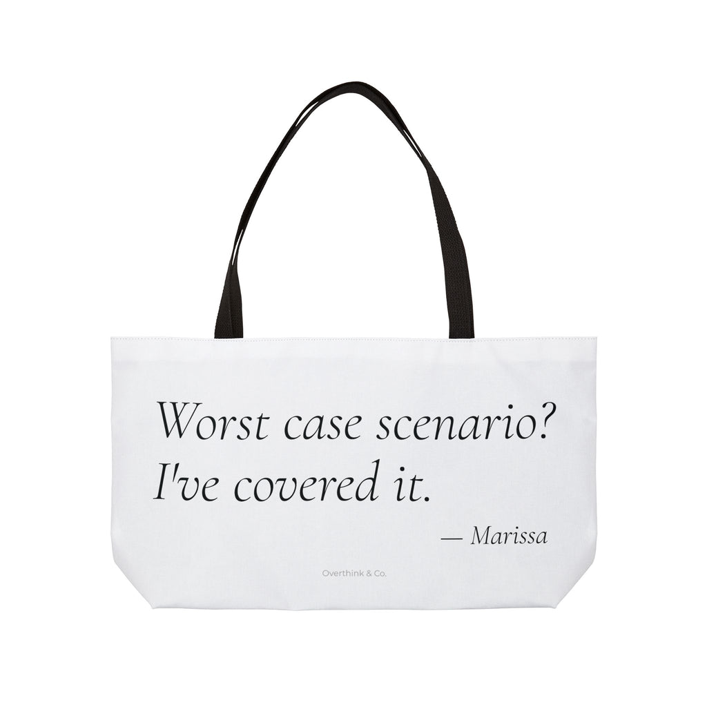 Personalized Worst Case Scenario I've Covered It Tote Bag