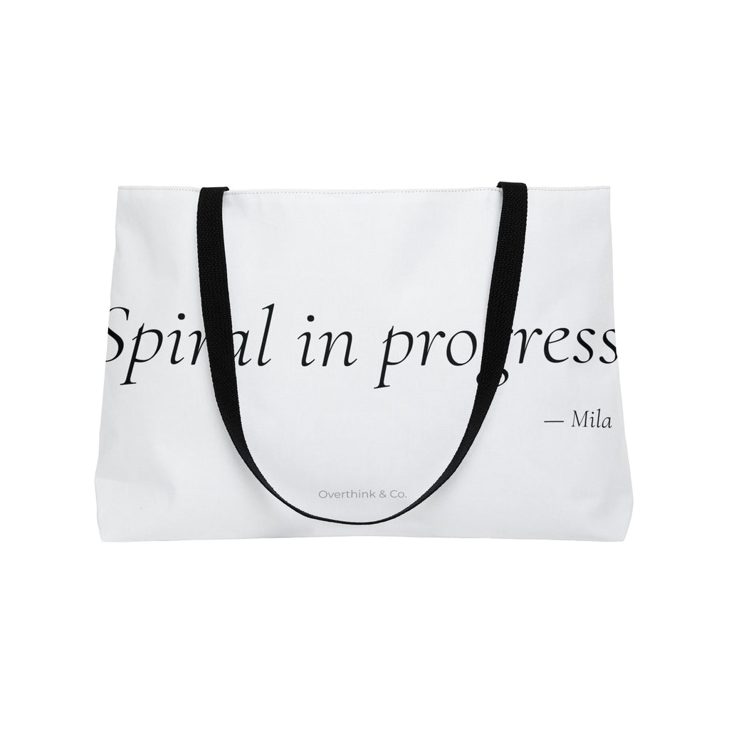 Personalized Spiral in Progress Tote Bag