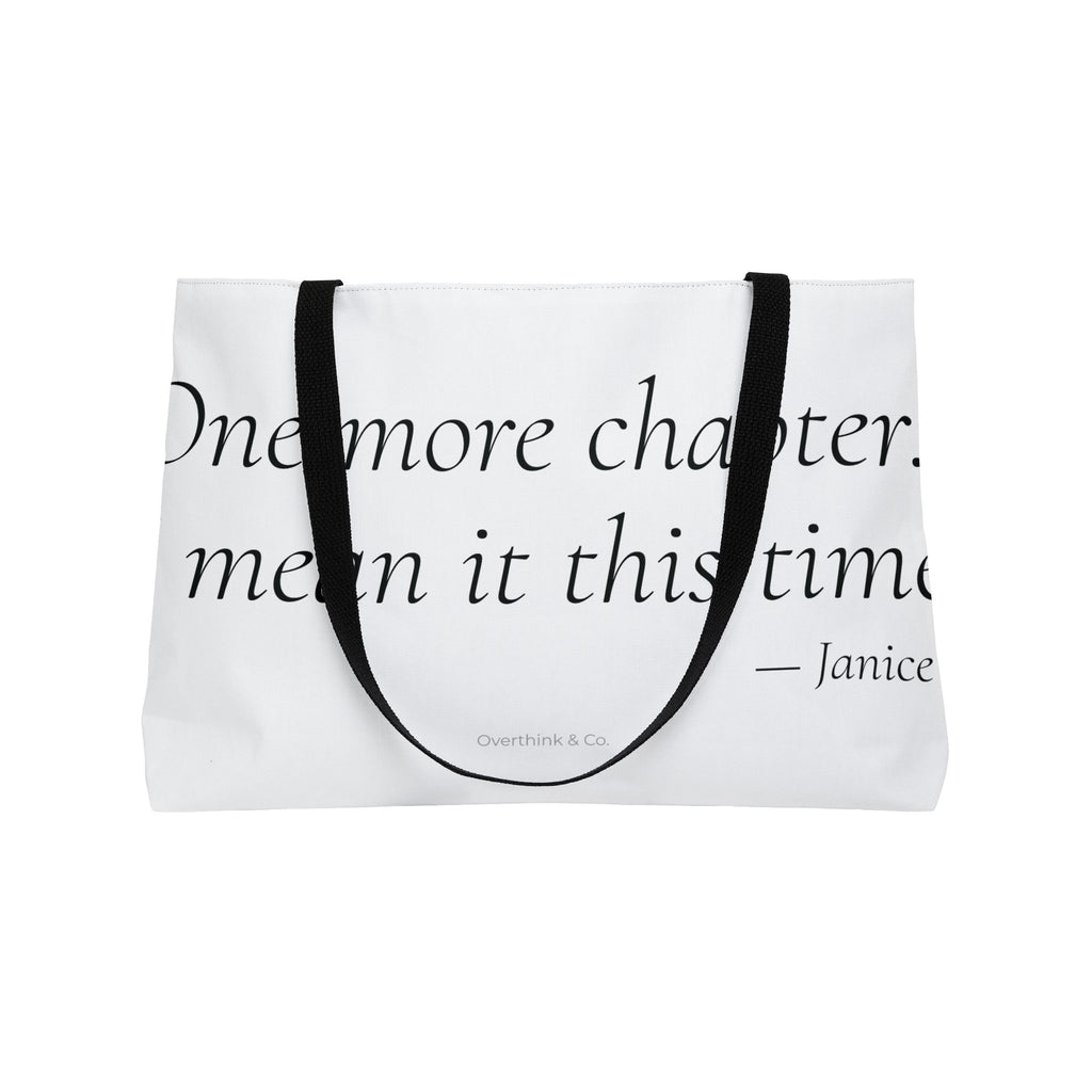 One More Chapter I Mean It This Time Tote Bag | Book Lover Gift