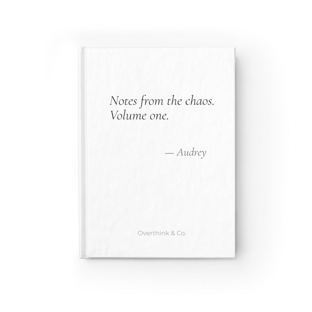 Notes from the Chaos Volume One Journal | Personalized Funny Gift for Her