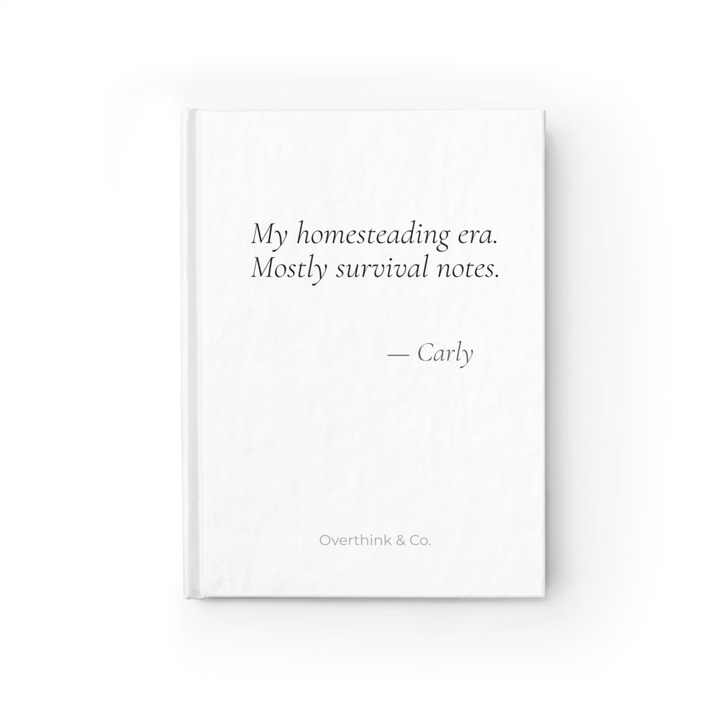 My Homesteading Era Mostly Survival Notes Journal | Personalized Funny Gift