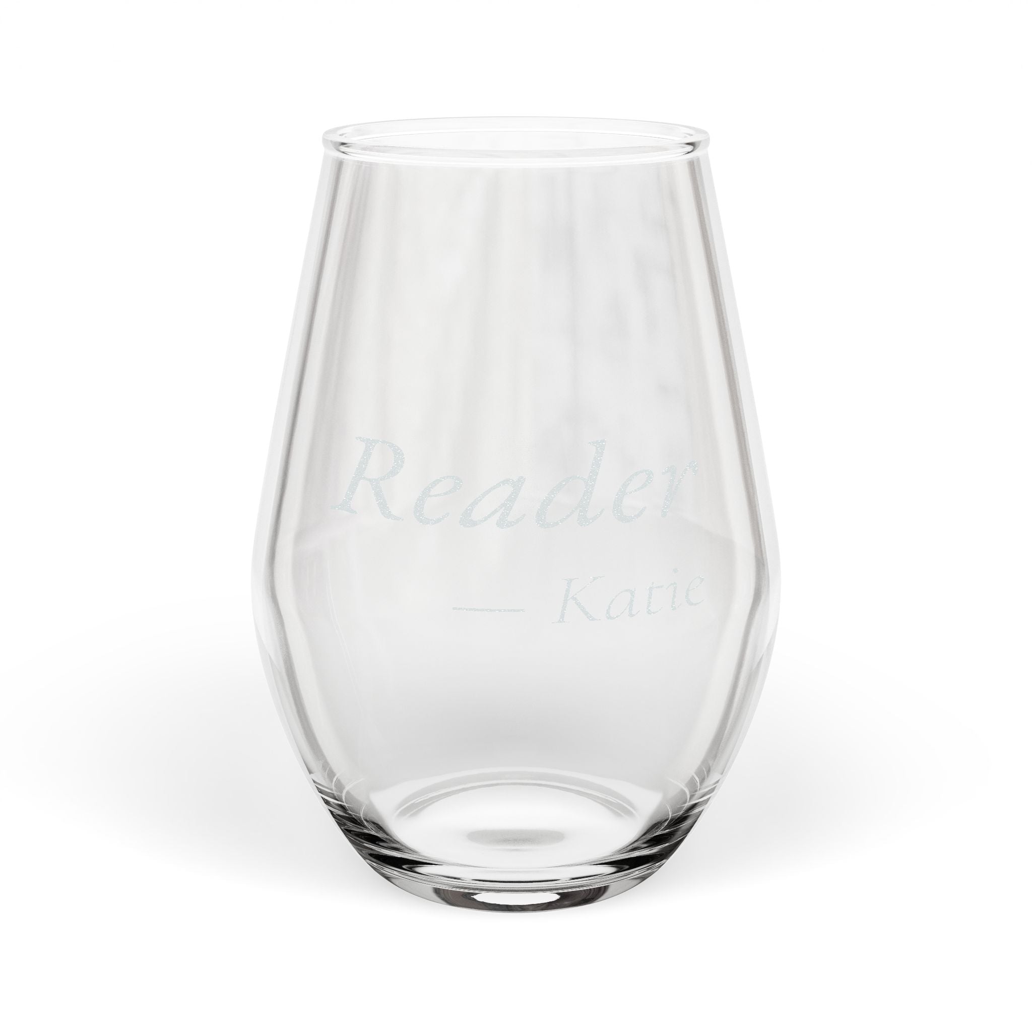 Reader Personalized Stemless Wine Glass | Book Lover Gift