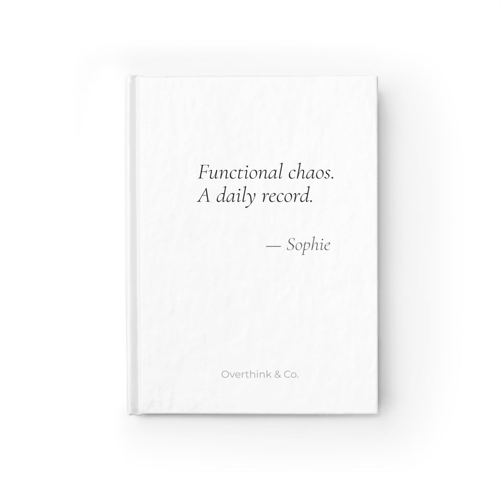 Functional Chaos A Daily Record Journal | Personalized Funny Gift for Her