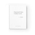 Functional Chaos A Daily Record Journal | Personalized Funny Gift for Her