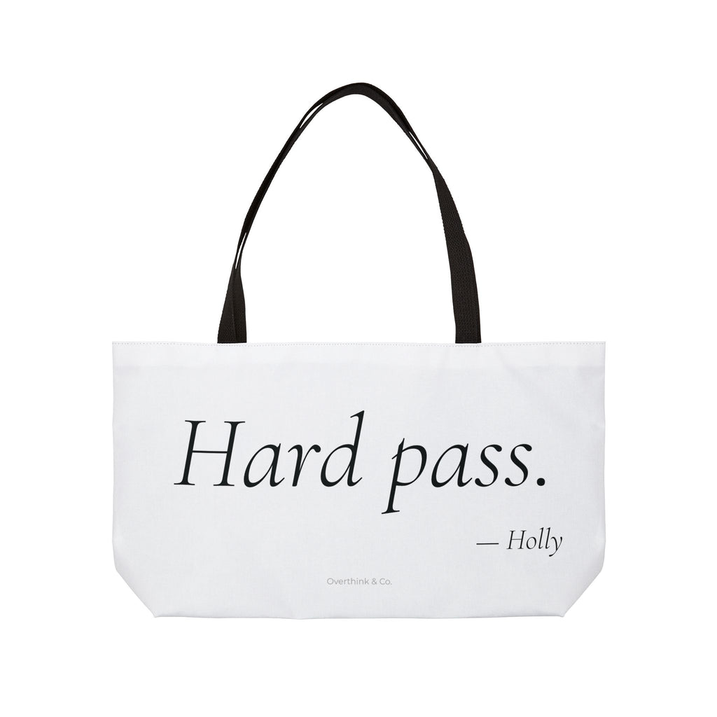 Personalized Hard Pass Tote Bag