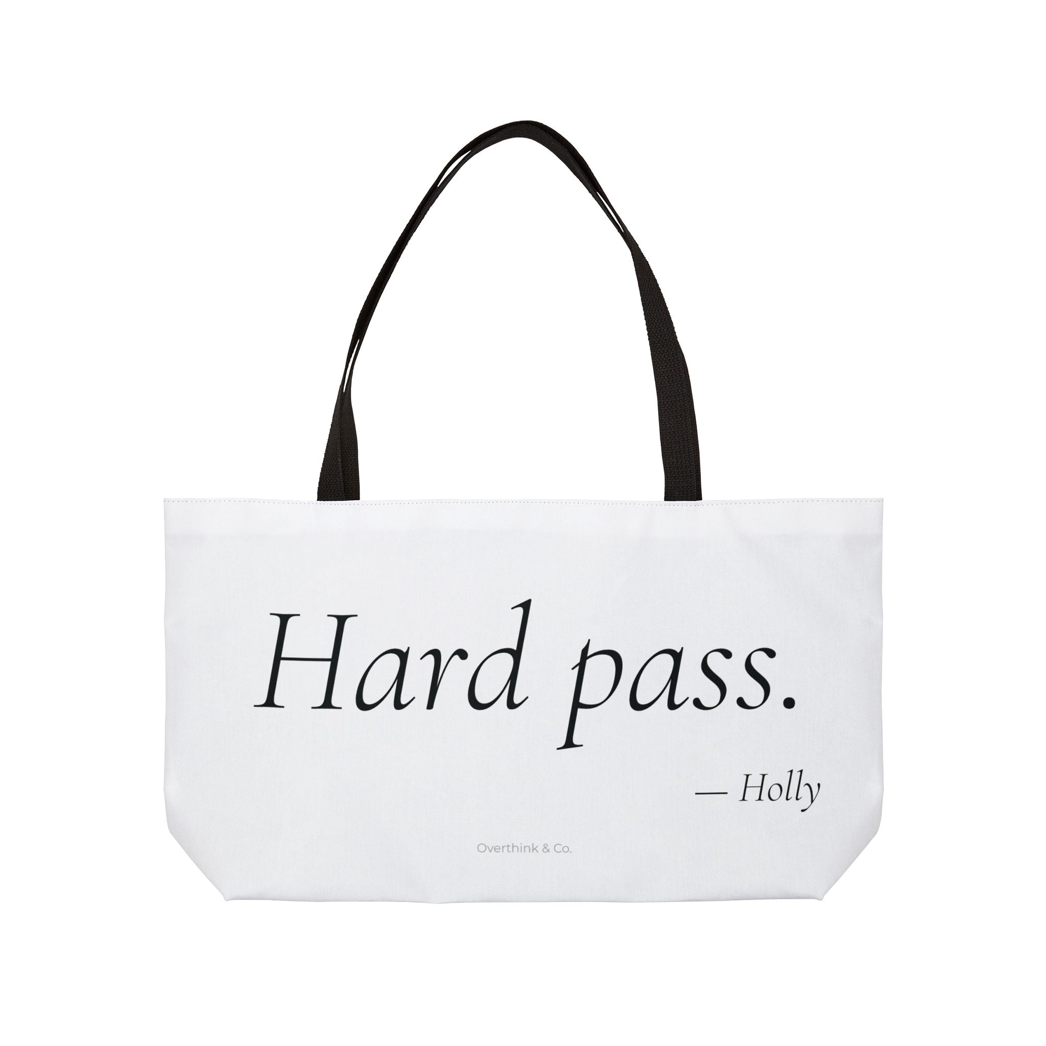 Personalized Hard Pass Tote Bag
