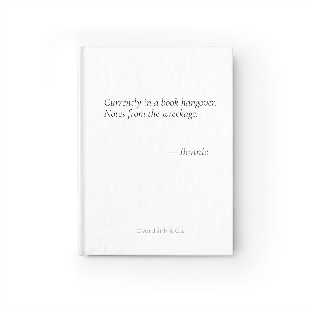 Currently in a Book Hangover Notes from the Wreckage Journal | Personalized Gift