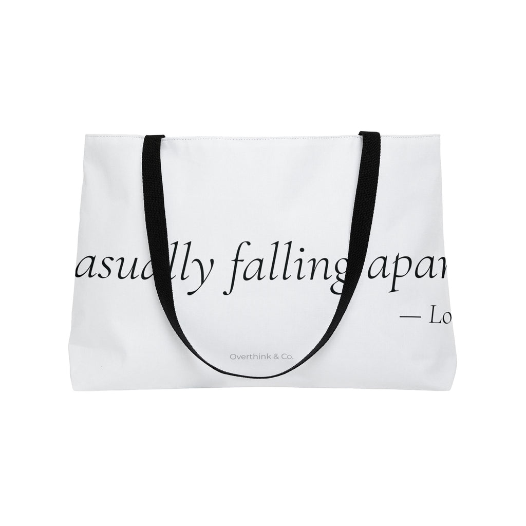 Casually Falling Apart Tote Bag | Funny Sarcastic Gift for Women
