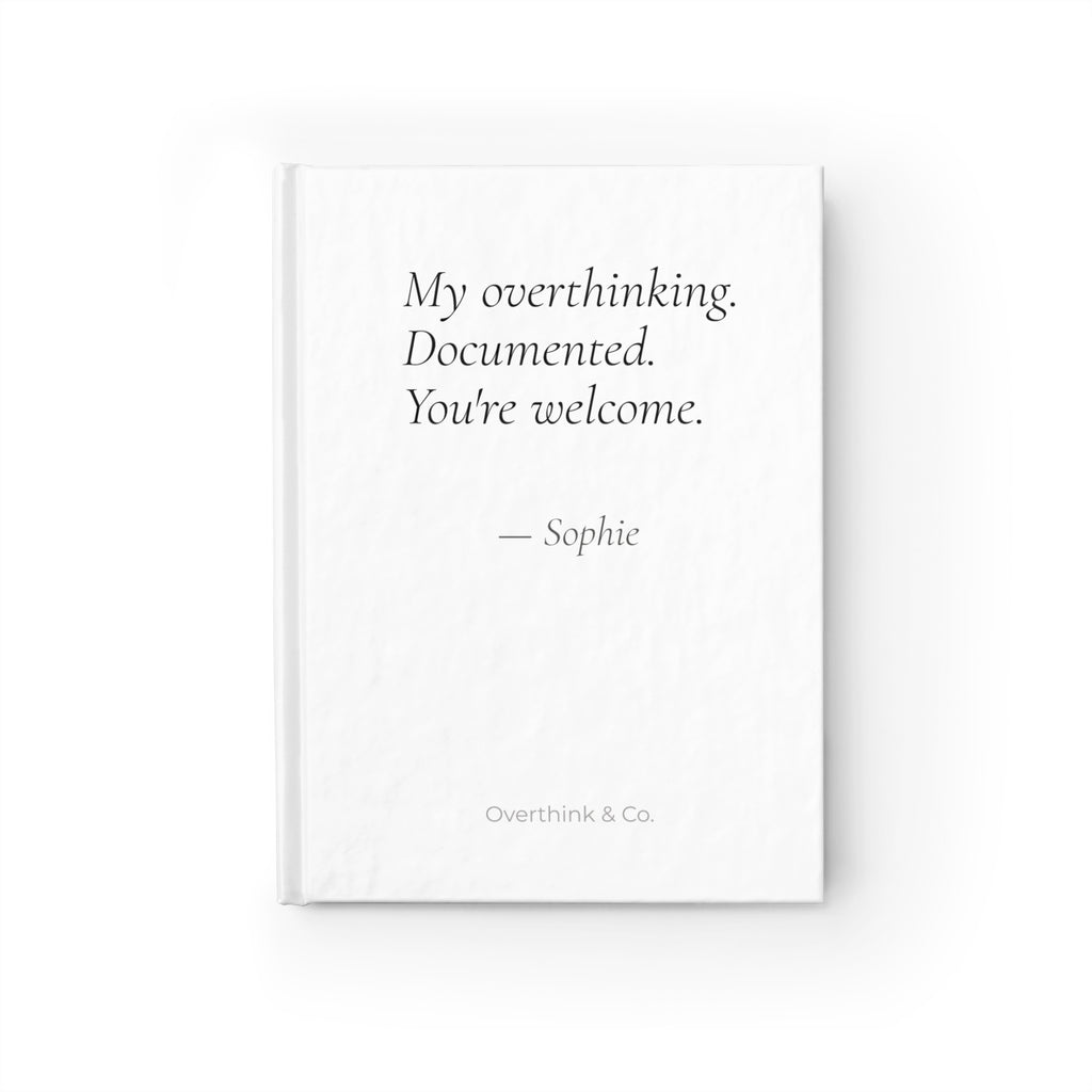 My Overthinking Documented Journal | Personalized Gift for Overthinkers