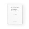 My Overthinking Documented Journal | Personalized Gift for Overthinkers