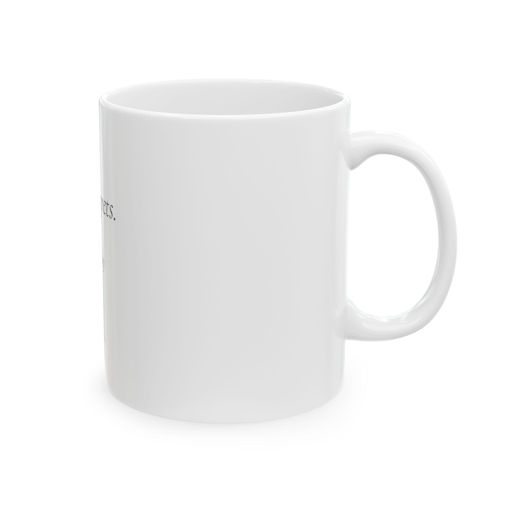 Zero Regrets Mug | Funny Personalized Gift for Women | Overthink & Co.