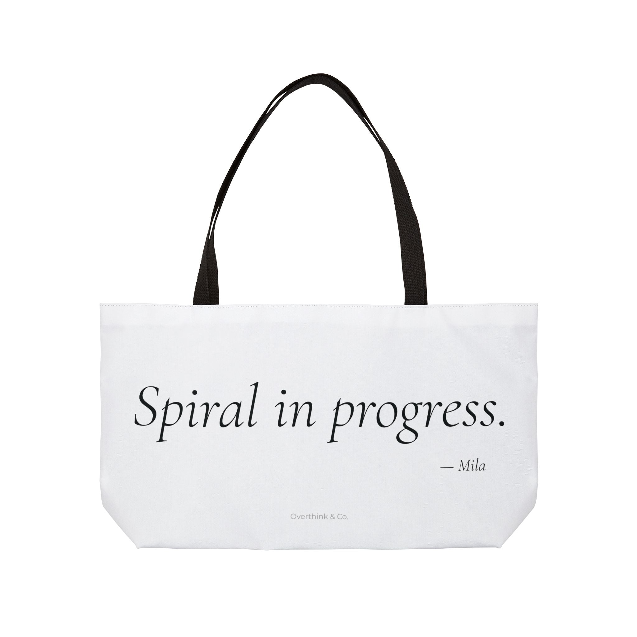 Personalized Spiral in Progress Tote Bag