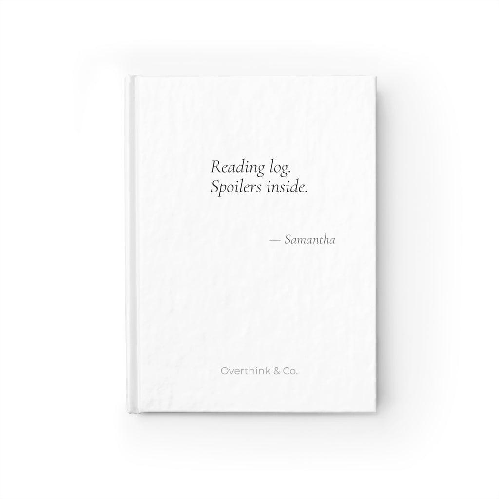 Reading Log Spoilers Inside Journal | Personalized Book Lover Gift