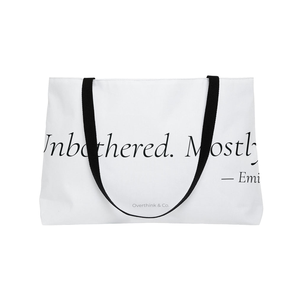 Unbothered Mostly Tote Bag | Funny Gift for Her