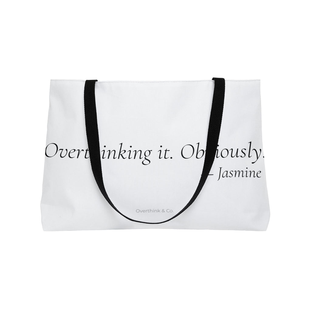 Personalized Overthinking It Obviously Tote Bag